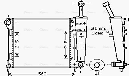 Ava Quality Cooling FT 2345 - Radiators, Motora dzesēšanas sistēma autodraugiem.lv