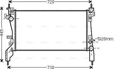 Ava Quality Cooling FTA2380 - Radiators, Motora dzesēšanas sistēma autodraugiem.lv