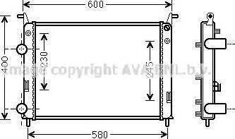 Ava Quality Cooling FT 2336 - Radiators, Motora dzesēšanas sistēma autodraugiem.lv