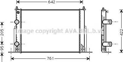 Ava Quality Cooling FT 2244 - Radiators, Motora dzesēšanas sistēma autodraugiem.lv