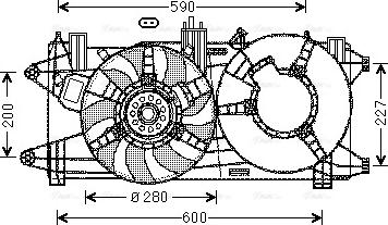 Ava Quality Cooling FT7596 - Ventilators, Motora dzesēšanas sistēma autodraugiem.lv