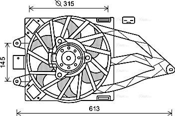 Ava Quality Cooling FT 7565 - Ventilators, Motora dzesēšanas sistēma autodraugiem.lv