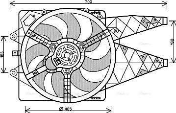 Ava Quality Cooling FT 7567 - Ventilators, Motora dzesēšanas sistēma autodraugiem.lv