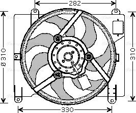 Ava Quality Cooling FT 7504 - Ventilators, Motora dzesēšanas sistēma autodraugiem.lv