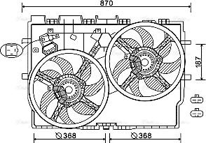 Ava Quality Cooling FT7585 - Ventilators, Motora dzesēšanas sistēma autodraugiem.lv