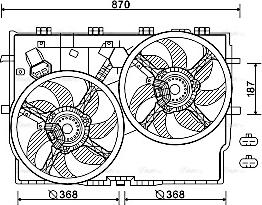 Ava Quality Cooling FT7586 - Ventilators, Motora dzesēšanas sistēma autodraugiem.lv