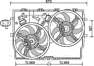 Ava Quality Cooling FT7588 - Ventilators, Motora dzesēšanas sistēma autodraugiem.lv