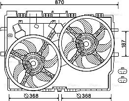 Ava Quality Cooling FT7583 - Ventilators, Motora dzesēšanas sistēma autodraugiem.lv