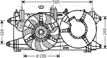 Ava Quality Cooling FT 7573 - Ventilators, Motora dzesēšanas sistēma autodraugiem.lv