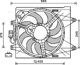 Ava Quality Cooling FT7605 - Ventilators, Motora dzesēšanas sistēma autodraugiem.lv