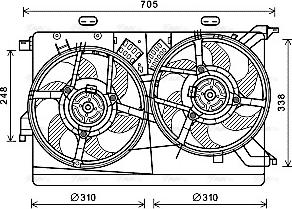 Ava Quality Cooling FT7608 - Ventilators, Motora dzesēšanas sistēma autodraugiem.lv