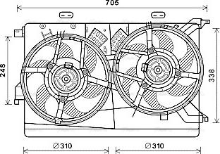 Ava Quality Cooling FT7607 - Ventilators, Motora dzesēšanas sistēma autodraugiem.lv