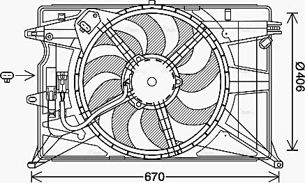 Ava Quality Cooling FT7611 - Ventilators, Motora dzesēšanas sistēma autodraugiem.lv