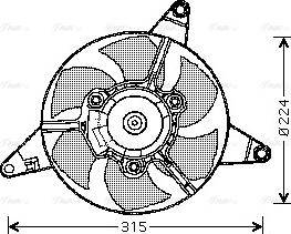 Ava Quality Cooling FT 7283 - Ventilators, Motora dzesēšanas sistēma autodraugiem.lv