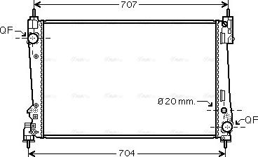 Ava Quality Cooling FTA2401 - Radiators, Motora dzesēšanas sistēma autodraugiem.lv