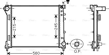 Ava Quality Cooling FTA2403 - Radiators, Motora dzesēšanas sistēma autodraugiem.lv