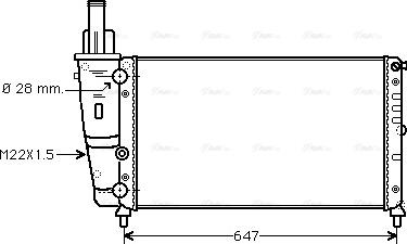 Ava Quality Cooling FTA2140 - Radiators, Motora dzesēšanas sistēma autodraugiem.lv