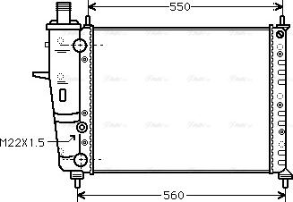 Ava Quality Cooling FTA2159 - Radiators, Motora dzesēšanas sistēma autodraugiem.lv