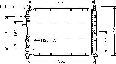 Ava Quality Cooling FTA2109 - Radiators, Motora dzesēšanas sistēma autodraugiem.lv