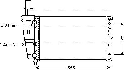 Ava Quality Cooling FTA2139 - Radiators, Motora dzesēšanas sistēma autodraugiem.lv