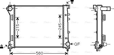 Ava Quality Cooling FTA2346 - Radiators, Motora dzesēšanas sistēma autodraugiem.lv