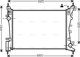 Ava Quality Cooling FTA2318 - Radiators, Motora dzesēšanas sistēma autodraugiem.lv