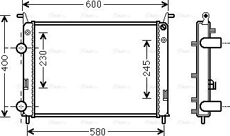 Ava Quality Cooling FTA2336 - Radiators, Motora dzesēšanas sistēma autodraugiem.lv