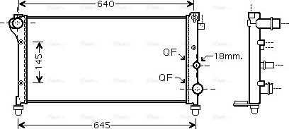 Ava Quality Cooling FTA2379 - Radiators, Motora dzesēšanas sistēma autodraugiem.lv