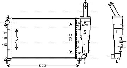 Ava Quality Cooling FTA2299 - Radiators, Motora dzesēšanas sistēma autodraugiem.lv