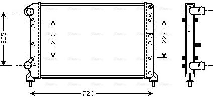 Ava Quality Cooling FTA2261 - Radiators, Motora dzesēšanas sistēma autodraugiem.lv