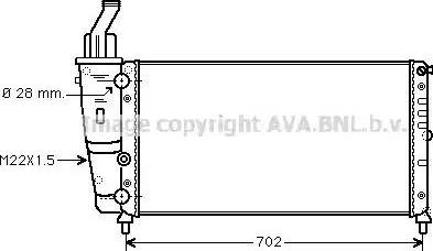 Ava Quality Cooling FTA2200 - Radiators, Motora dzesēšanas sistēma autodraugiem.lv