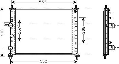 Ava Quality Cooling FTA2201 - Radiators, Motora dzesēšanas sistēma autodraugiem.lv