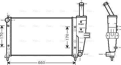 Ava Quality Cooling FTA2208 - Radiators, Motora dzesēšanas sistēma autodraugiem.lv