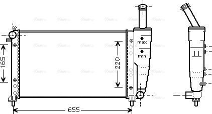 Ava Quality Cooling FTA2218 - Radiators, Motora dzesēšanas sistēma autodraugiem.lv