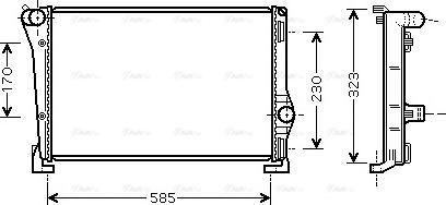 Ava Quality Cooling FTA2279 - Radiators, Motora dzesēšanas sistēma autodraugiem.lv