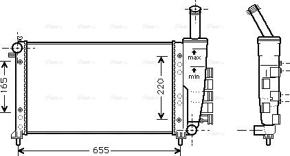 Ava Quality Cooling FTA2275 - Radiators, Motora dzesēšanas sistēma autodraugiem.lv