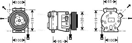 Ava Quality Cooling FTAK050 - Kompresors, Gaisa kond. sistēma autodraugiem.lv