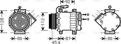 Ava Quality Cooling FTAK366 - Kompresors, Gaisa kond. sistēma autodraugiem.lv