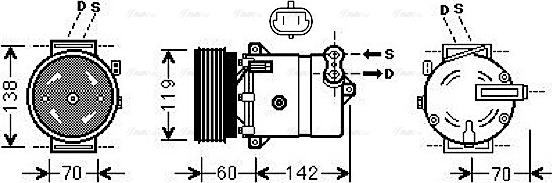 Ava Quality Cooling FTAK383 - Kompresors, Gaisa kond. sistēma autodraugiem.lv