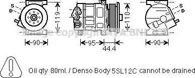 Ava Quality Cooling FTK457 - Kompresors, Gaisa kond. sistēma autodraugiem.lv
