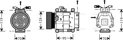 Ava Quality Cooling FT K063 - Kompresors, Gaisa kond. sistēma autodraugiem.lv