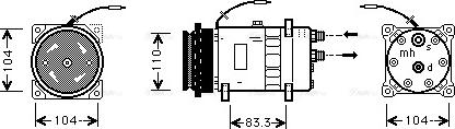 Ava Quality Cooling FT K064 - Kompresors, Gaisa kond. sistēma autodraugiem.lv