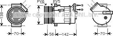 Ava Quality Cooling FTK363 - Kompresors, Gaisa kond. sistēma autodraugiem.lv