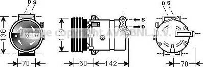 Ava Quality Cooling FT K383 - Kompresors, Gaisa kond. sistēma autodraugiem.lv