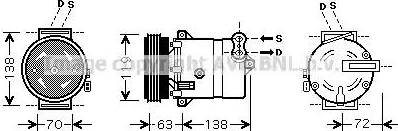 Ava Quality Cooling FT K334 - Kompresors, Gaisa kond. sistēma autodraugiem.lv