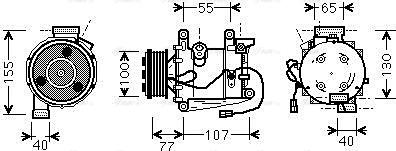 Ava Quality Cooling HDAK232 - Kompresors, Gaisa kond. sistēma autodraugiem.lv