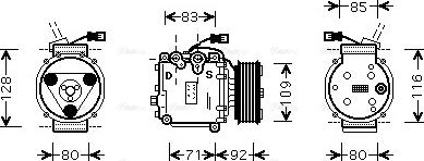 Ava Quality Cooling HD K169 - Kompresors, Gaisa kond. sistēma autodraugiem.lv
