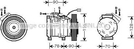 Ava Quality Cooling HD K167 - Kompresors, Gaisa kond. sistēma autodraugiem.lv