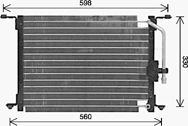 Ava Quality Cooling HY5582 - Kondensators, Gaisa kond. sistēma autodraugiem.lv