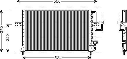Ava Quality Cooling HY 5045 - Kondensators, Gaisa kond. sistēma autodraugiem.lv